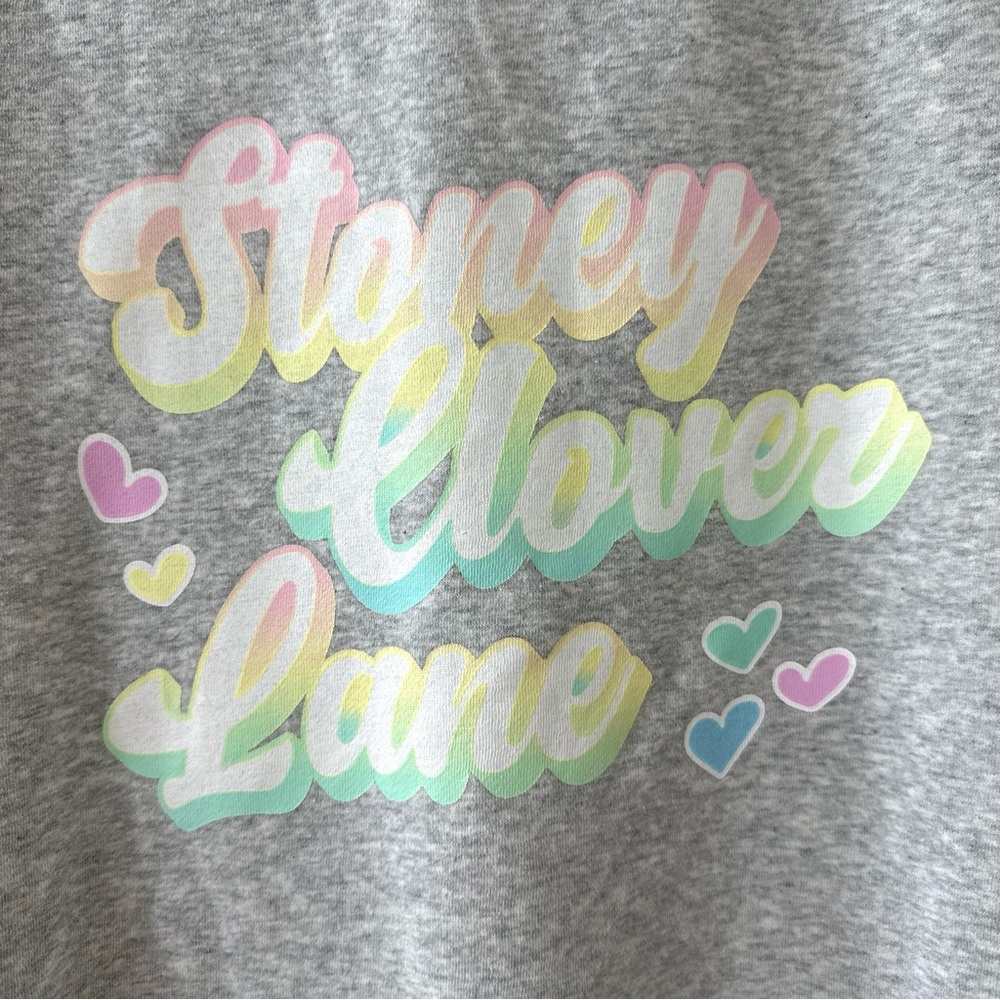 Stoney Clover Lane x Target Gray Pastel Logo Graphic Sweater, Size 1XL - Picture 2 of 6